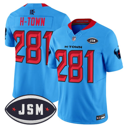 Houston Texan Janice McNair Memorial Patch Vapor Limited Jersey - All Stitched