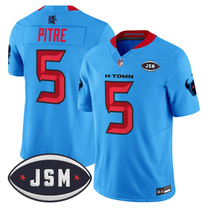 Houston Texan Janice McNair Memorial Patch Vapor Limited Jersey - All Stitched