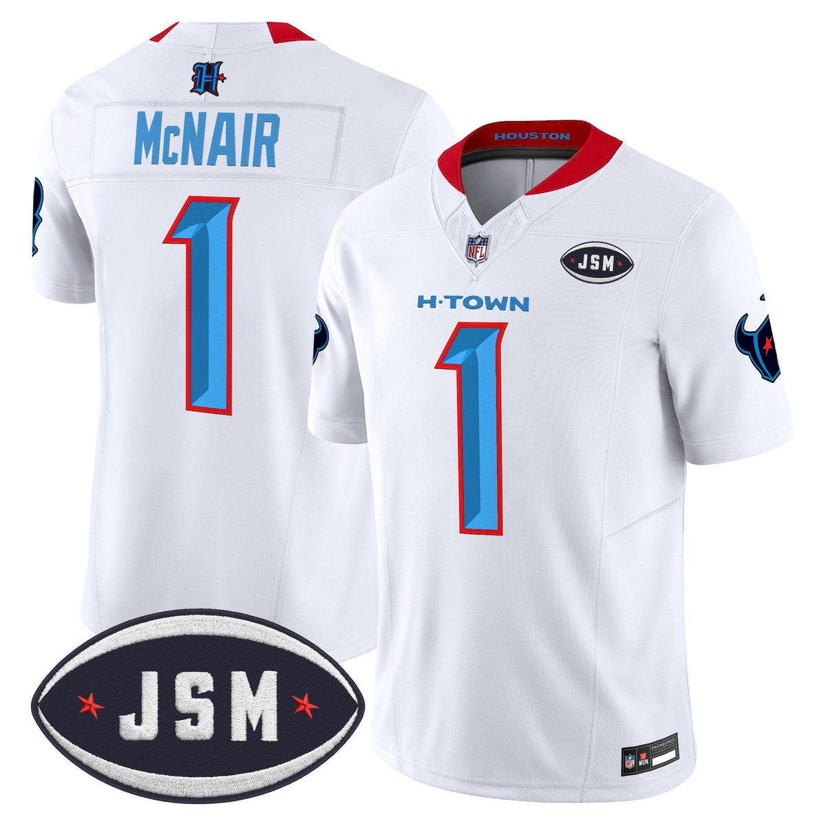Houston Texan Janice McNair Memorial Patch Vapor Limited Jersey - All Stitched