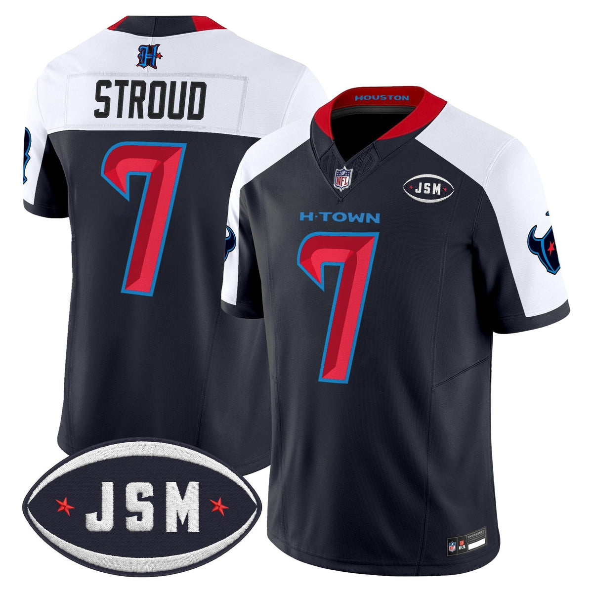 Houston Texan Janice McNair Memorial Patch Vapor Limited Jersey - All Stitched