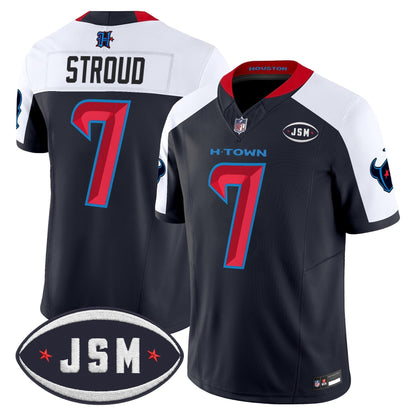 Houston Texan Janice McNair Memorial Patch Vapor Limited Jersey - All Stitched