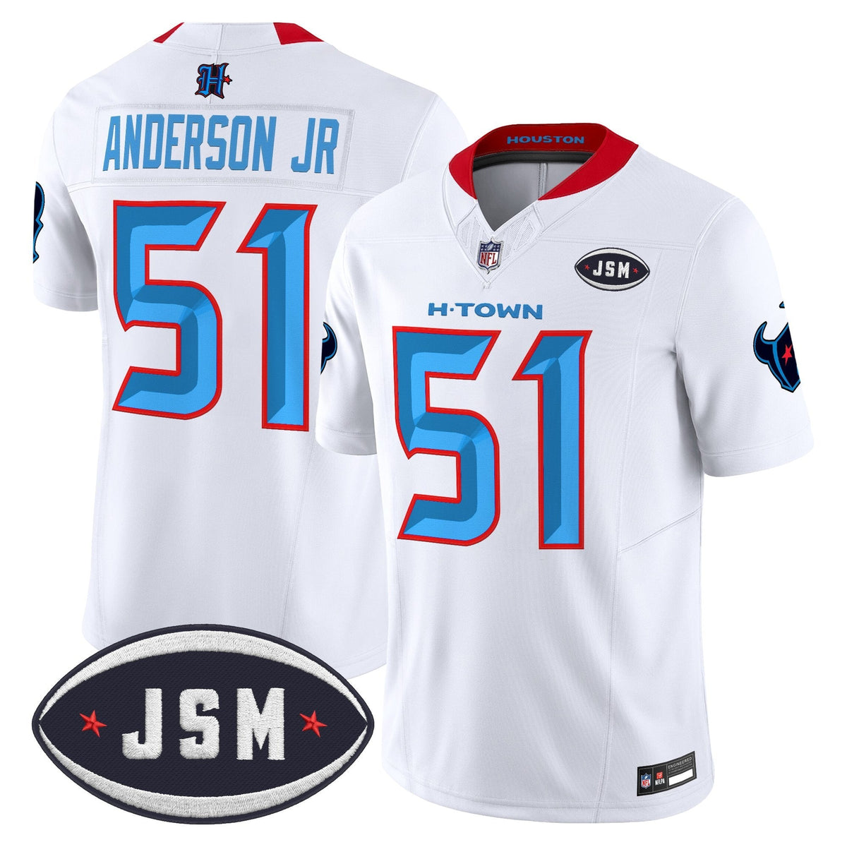 Houston Texan Janice McNair Memorial Patch Vapor Limited Jersey - All Stitched