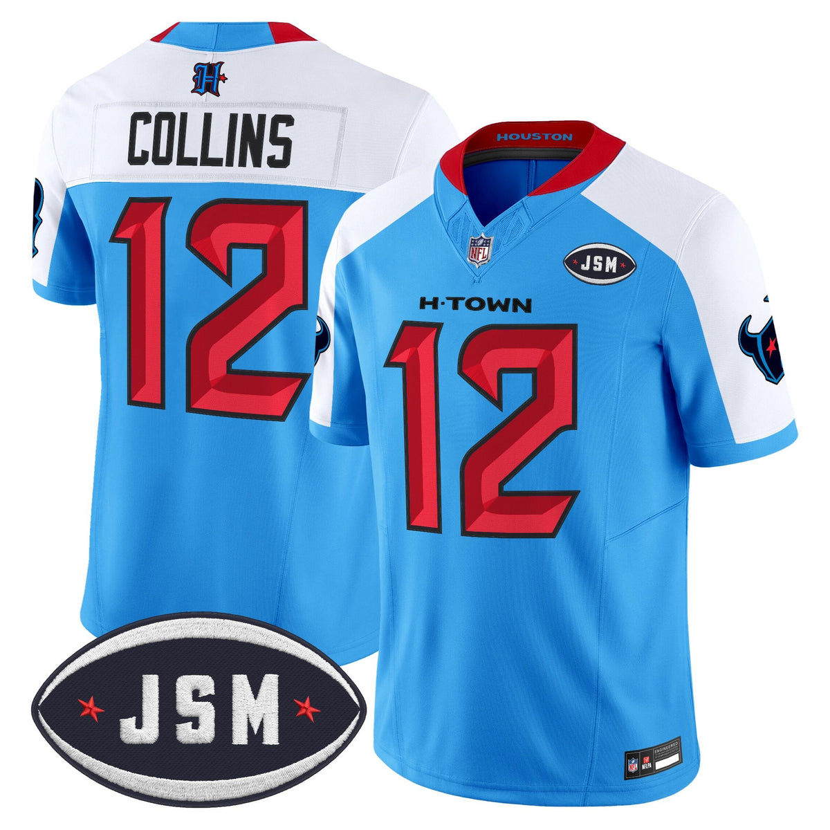 Houston Texan Janice McNair Memorial Patch Vapor Limited Jersey - All Stitched