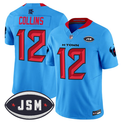 Houston Texan Janice McNair Memorial Patch Vapor Limited Jersey - All Stitched