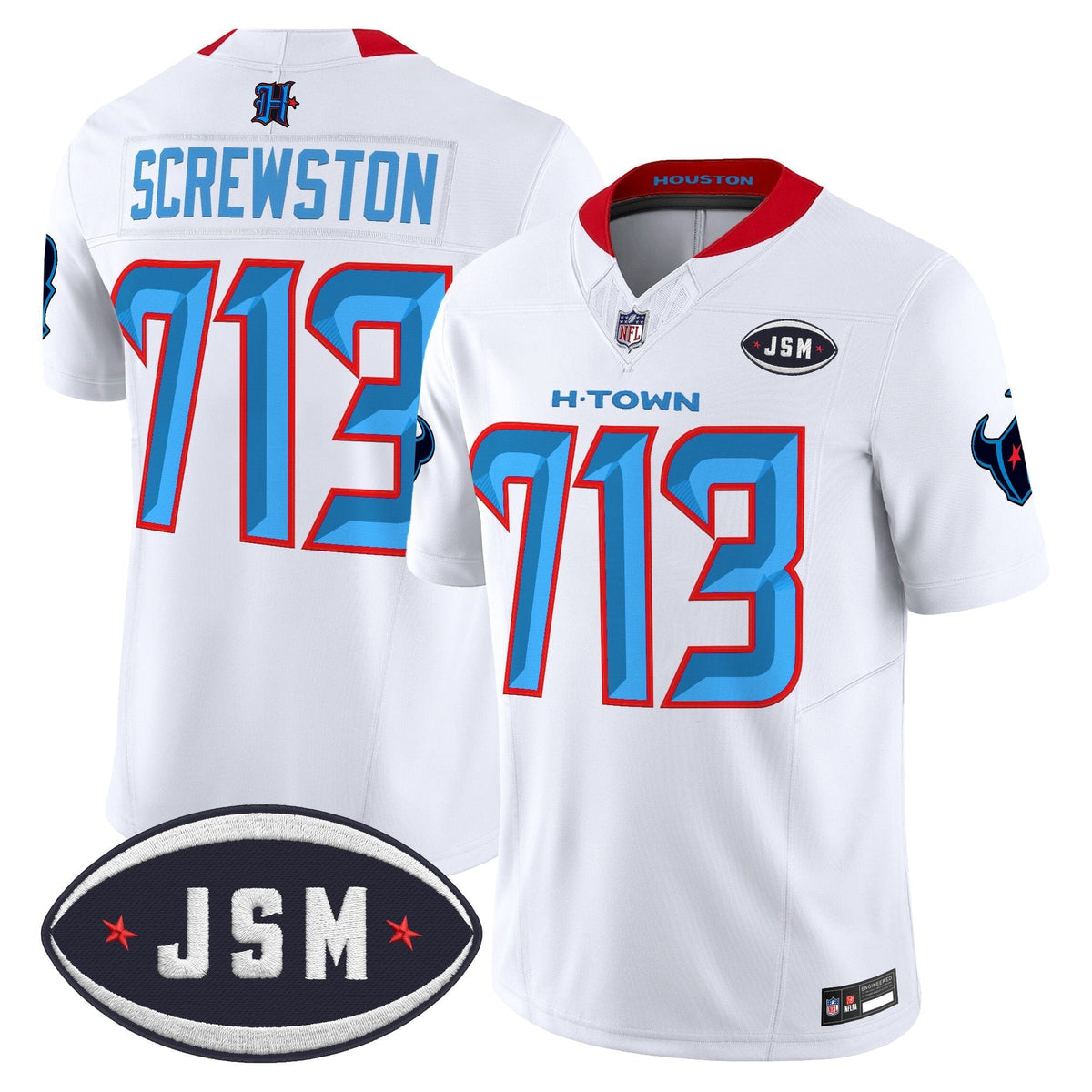 Houston Texan Janice McNair Memorial Patch Vapor Limited Jersey - All Stitched
