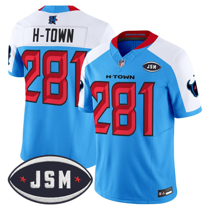 Houston Texan Janice McNair Memorial Patch Vapor Limited Jersey - All Stitched
