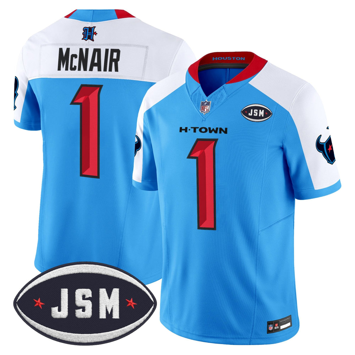 Houston Texan Janice McNair Memorial Patch Vapor Limited Jersey - All Stitched