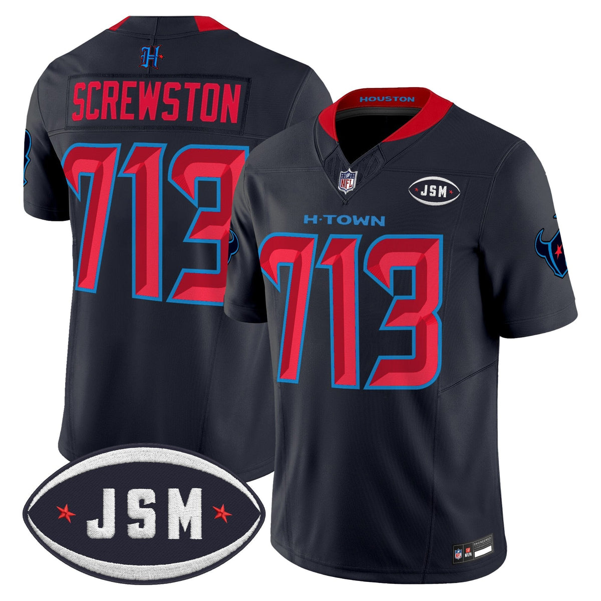 Houston Texan Janice McNair Memorial Patch Vapor Limited Jersey - All Stitched