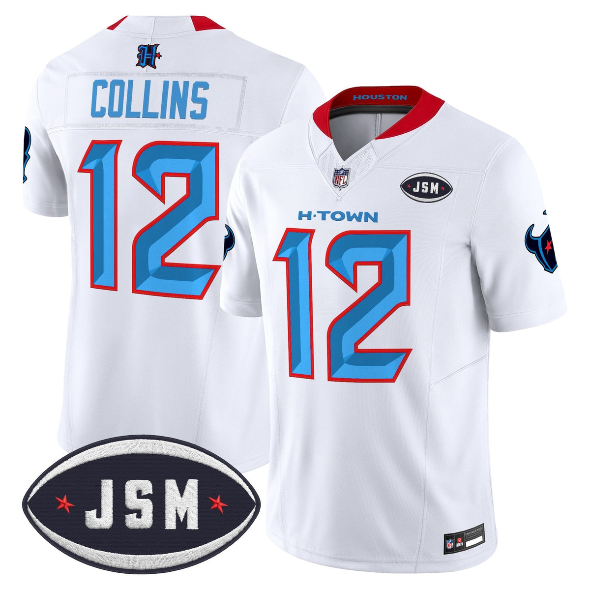Houston Texan Janice McNair Memorial Patch Vapor Limited Jersey - All Stitched