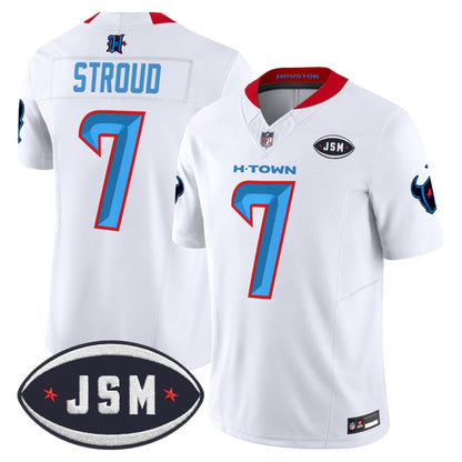 Houston Texan Janice McNair Memorial Patch Vapor Limited Jersey - All Stitched