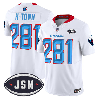 Houston Texan Janice McNair Memorial Patch Vapor Limited Jersey - All Stitched