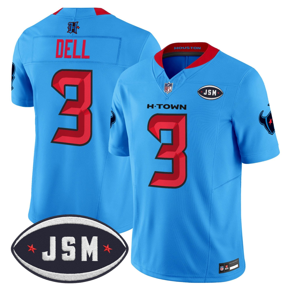 Houston Texan Janice McNair Memorial Patch Vapor Limited Jersey - All Stitched