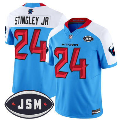 Houston Texan Janice McNair Memorial Patch Vapor Limited Jersey - All Stitched