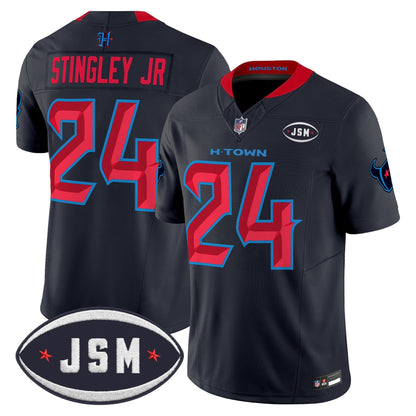 Houston Texan Janice McNair Memorial Patch Vapor Limited Jersey - All Stitched