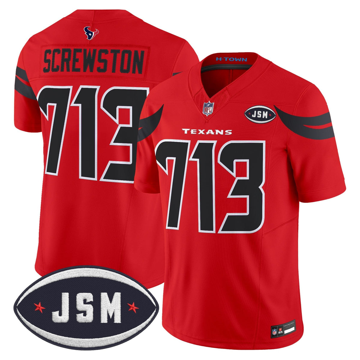 Houston Texan Janice McNair Memorial Patch Vapor Limited Jersey - All Stitched