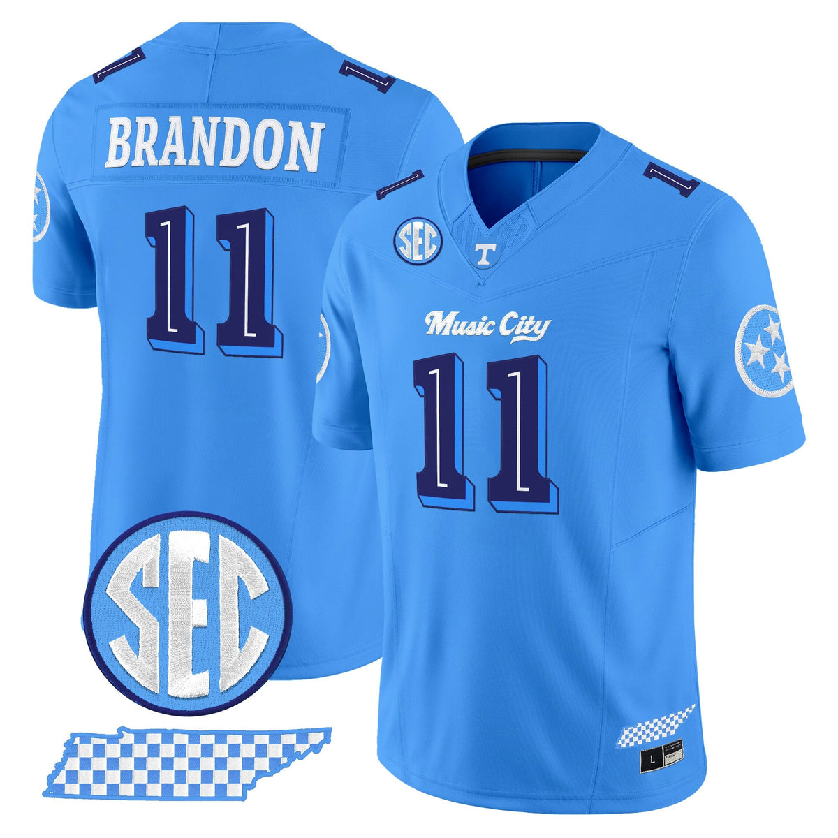 Men's Tennessee Volunteers 'Music City Edition' Vapor Limited Jersey - All Stitched