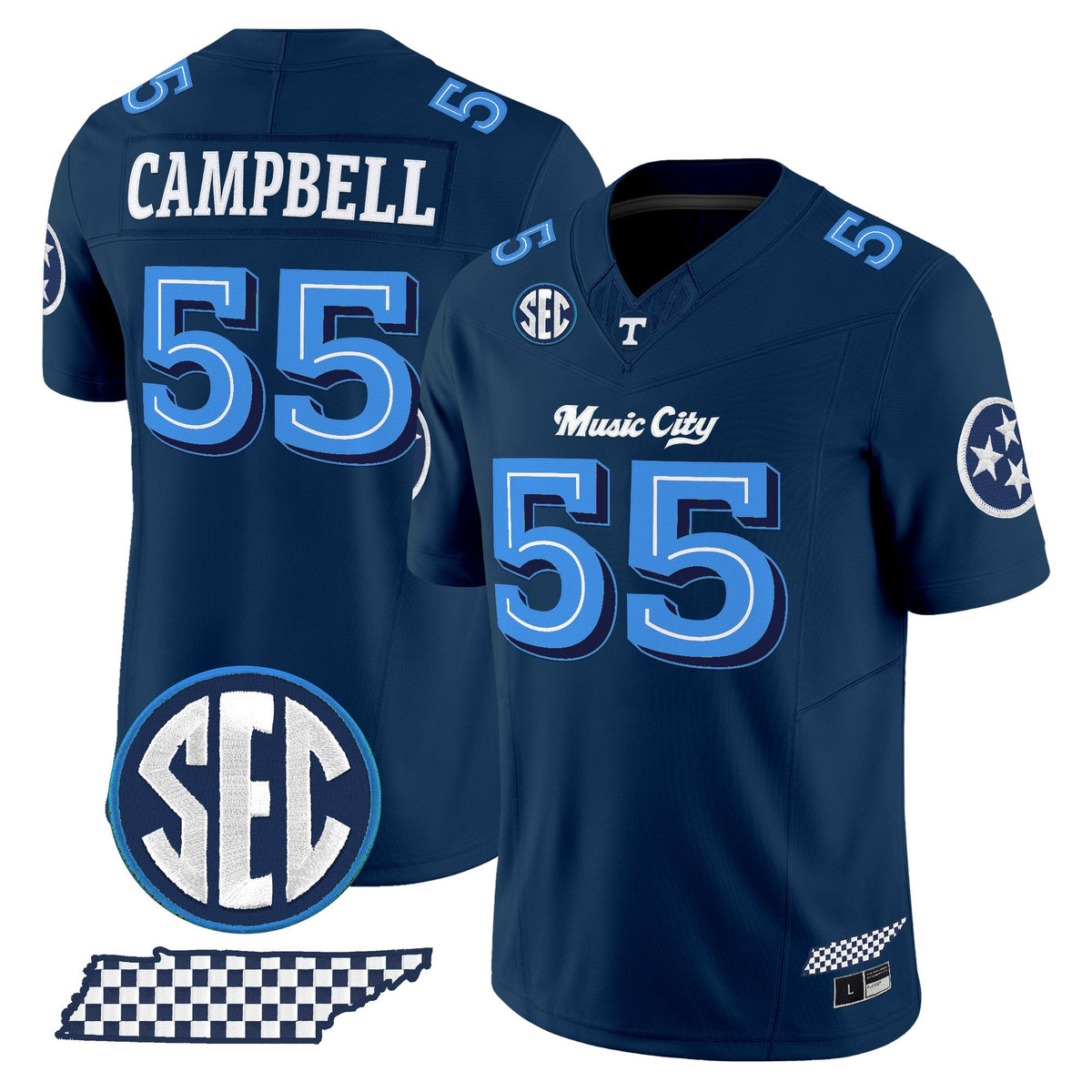 Men's Tennessee Volunteers 'Music City Edition' Vapor Limited Jersey - All Stitched