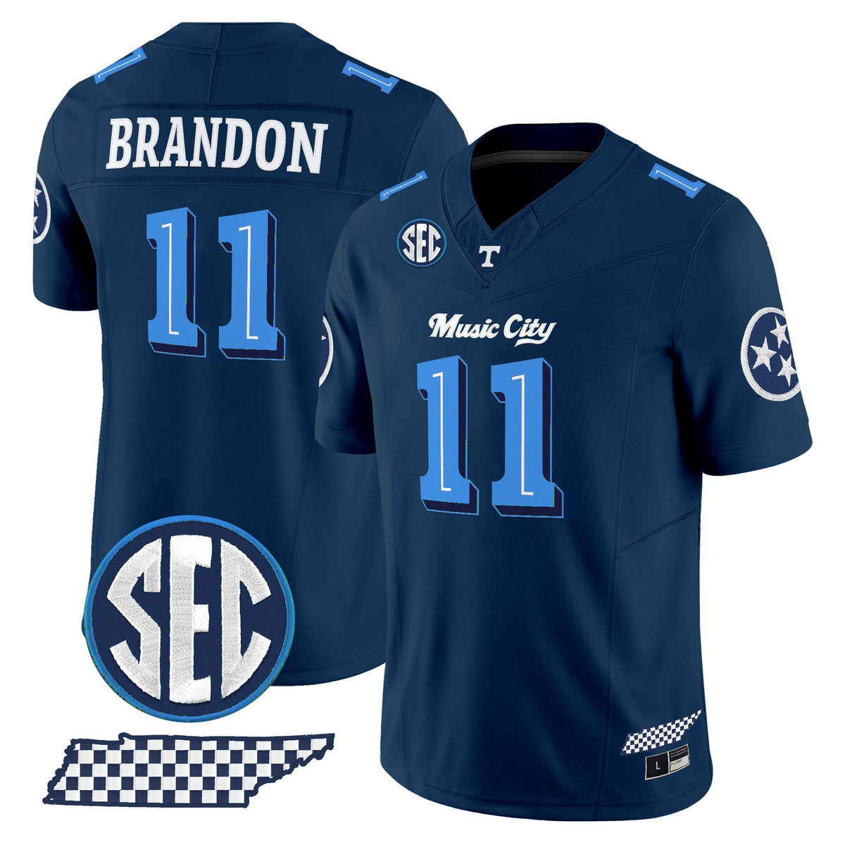 Men's Tennessee Volunteers 'Music City Edition' Vapor Limited Jersey - All Stitched