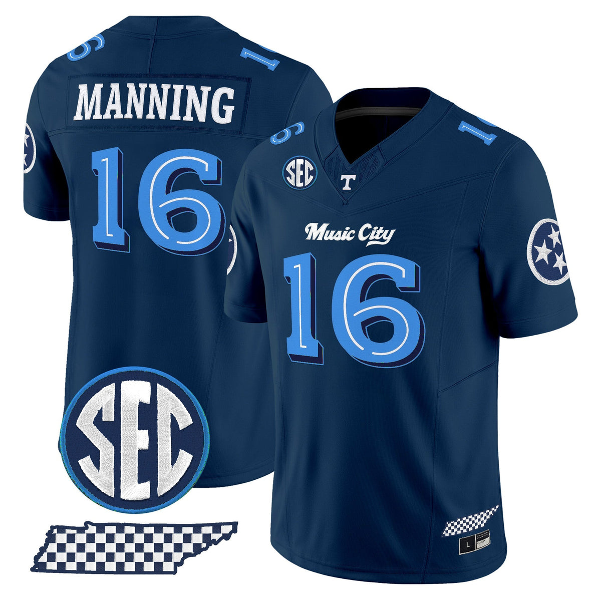 Men's Tennessee Volunteers 'Music City Edition' Vapor Limited Jersey - All Stitched