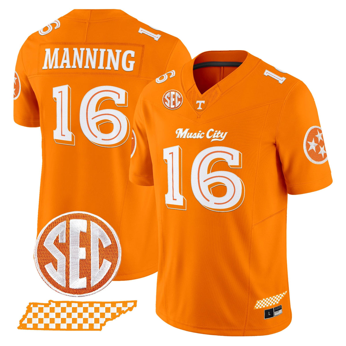 Men's Tennessee Volunteers 'Music City Edition' Vapor Limited Jersey - All Stitched