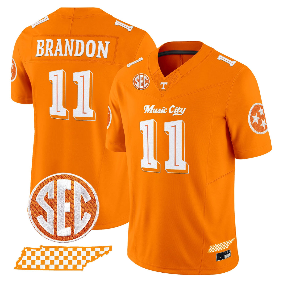 Men's Tennessee Volunteers 'Music City Edition' Vapor Limited Jersey - All Stitched