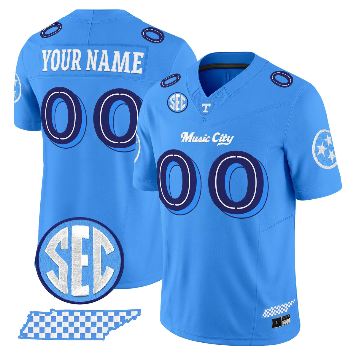 Tennessee Volunteers 'Music City Edition' Vapor Limited Custom Jersey - All Stitched