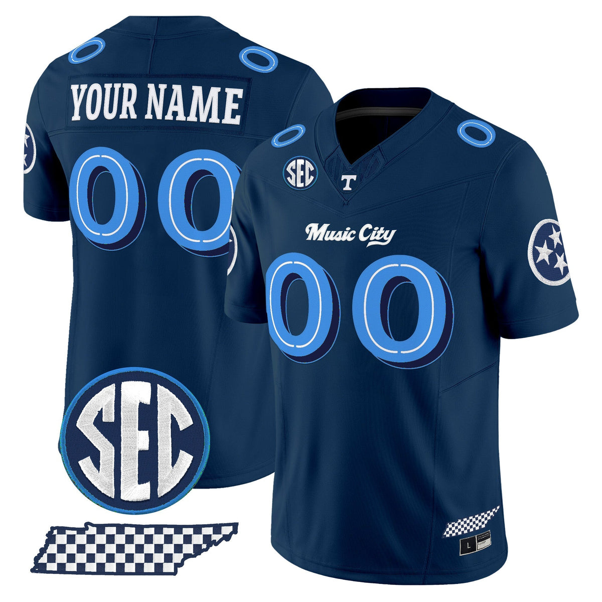 Tennessee Volunteers 'Music City Edition' Vapor Limited Custom Jersey - All Stitched