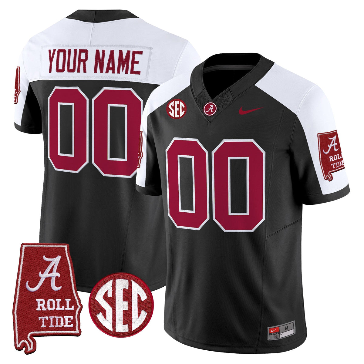 Alabama Crimson Tide 2026 Vapor Limited Custom Jersey - Alabama Map - All Stitched
