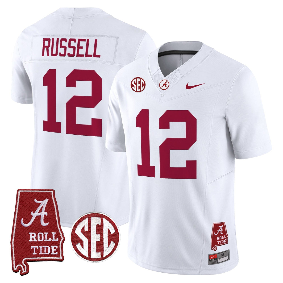 Alabama Crimson Tide 2026 Vapor Limited Jersey - Alabama Map - All Stitched