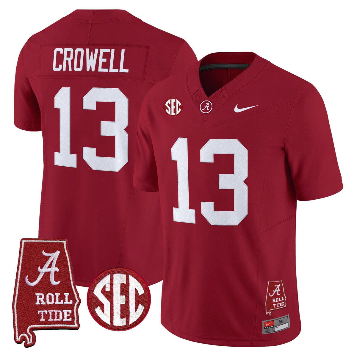 Alabama Crimson Tide 2026 Vapor Limited Jersey - Alabama Map - All Stitched