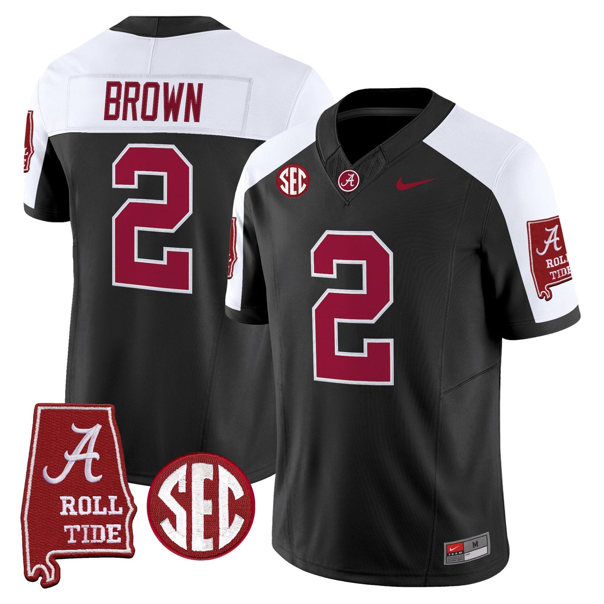 Alabama Crimson Tide 2026 Vapor Limited Jersey - Alabama Map - All Stitched