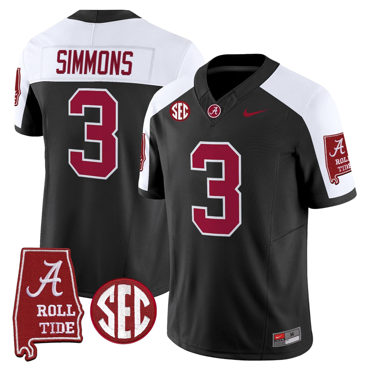 Alabama Crimson Tide 2026 Vapor Limited Jersey - Alabama Map - All Stitched