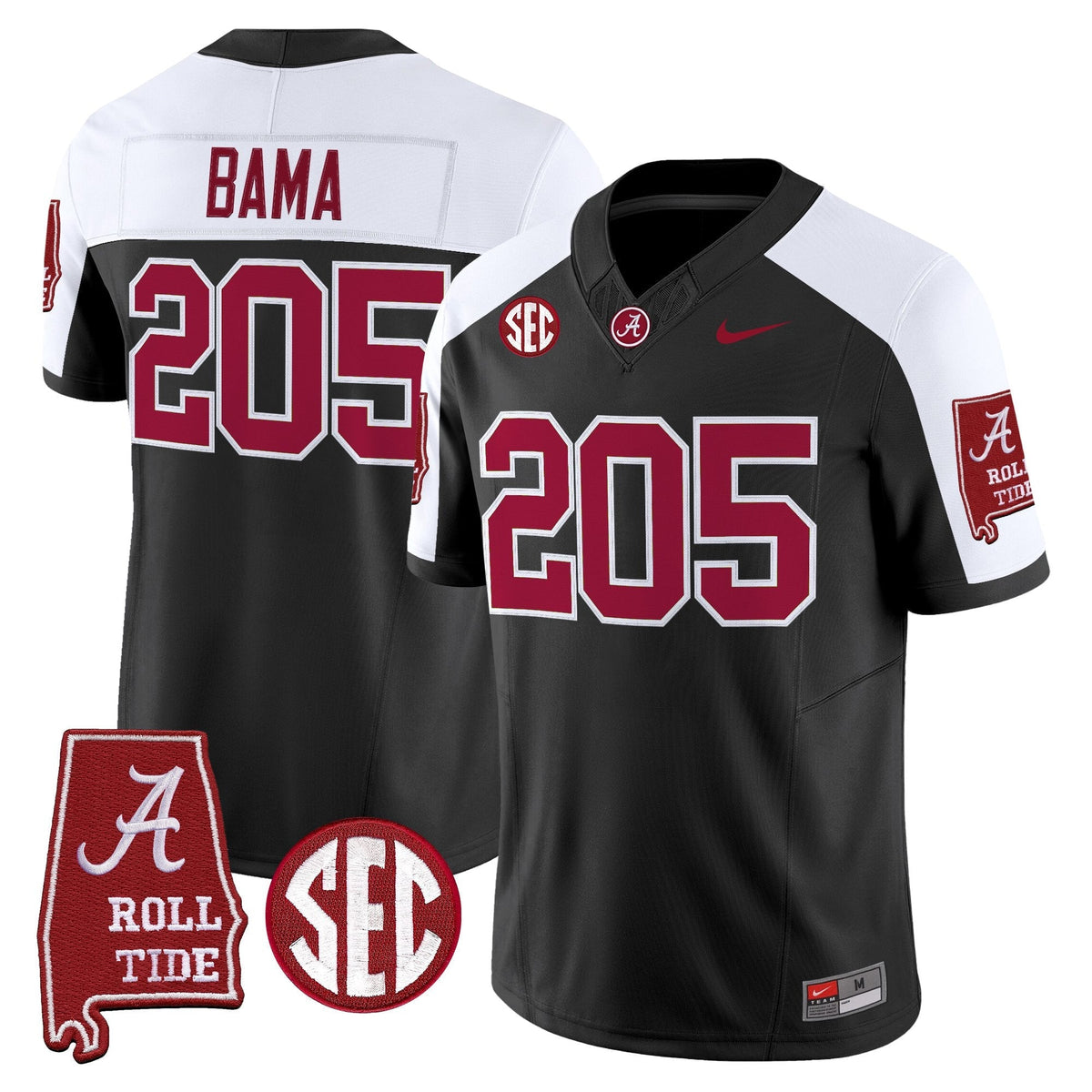 Alabama Crimson Tide 2026 Vapor Limited Jersey - Alabama Map - All Stitched