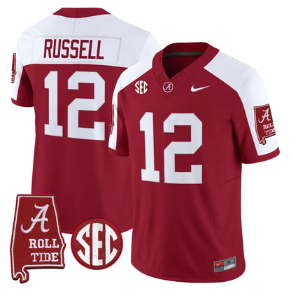Alabama Crimson Tide 2026 Vapor Limited Jersey - Alabama Map - All Stitched
