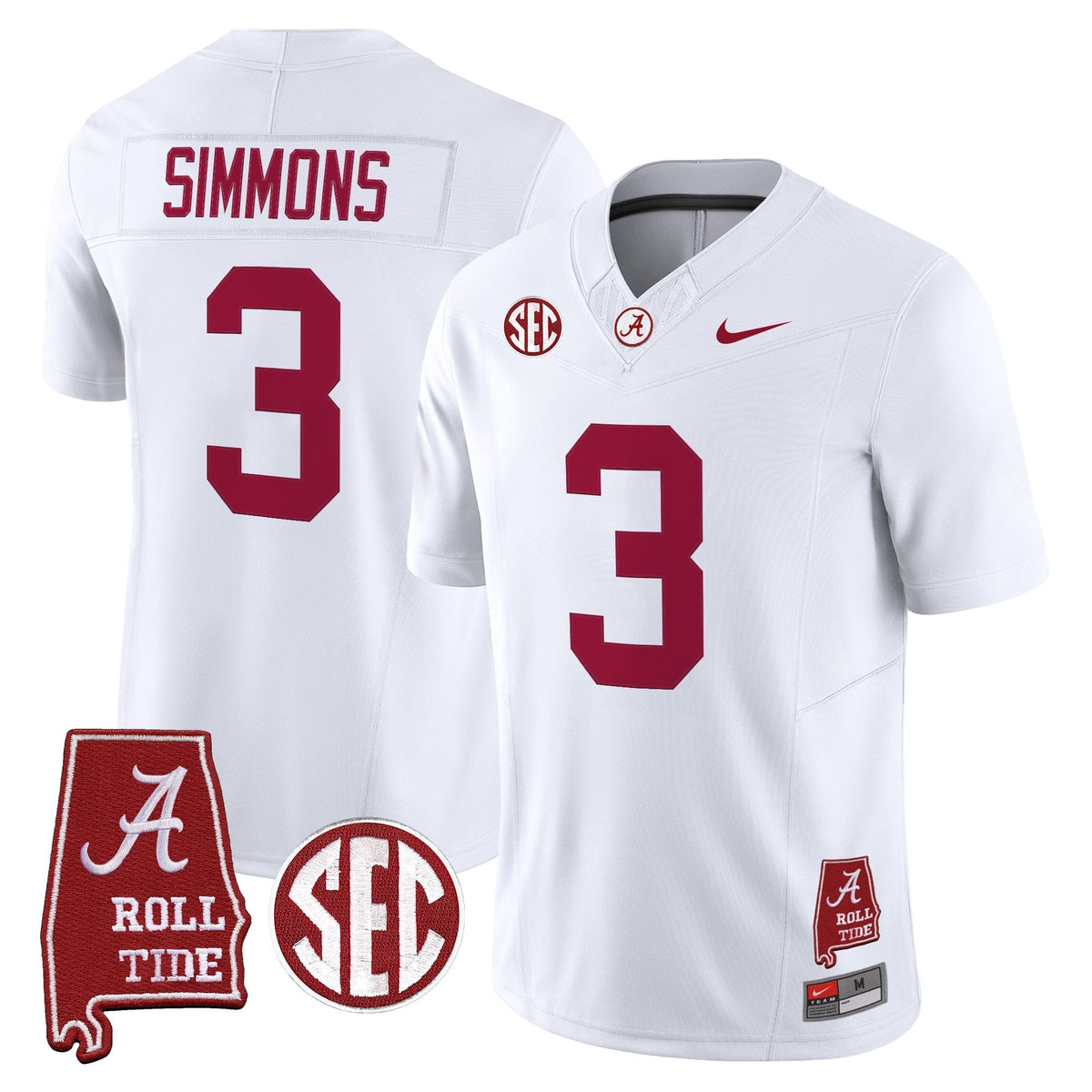 Alabama Crimson Tide 2026 Vapor Limited Jersey - Alabama Map - All Stitched