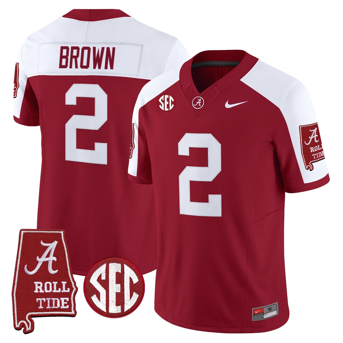 Alabama Crimson Tide 2026 Vapor Limited Jersey - Alabama Map - All Stitched