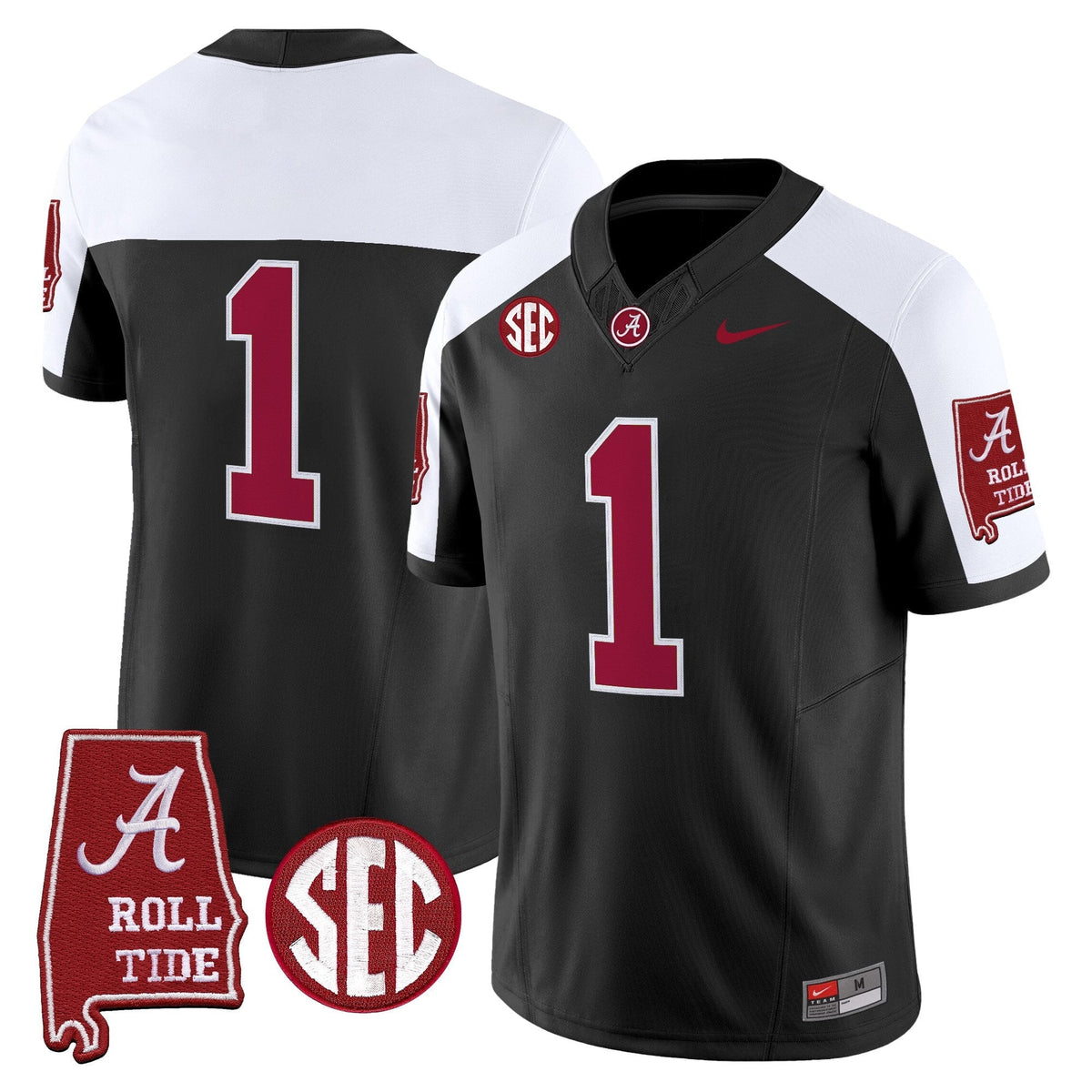 Alabama Crimson Tide 2026 Vapor Limited Jersey - Alabama Map - All Stitched