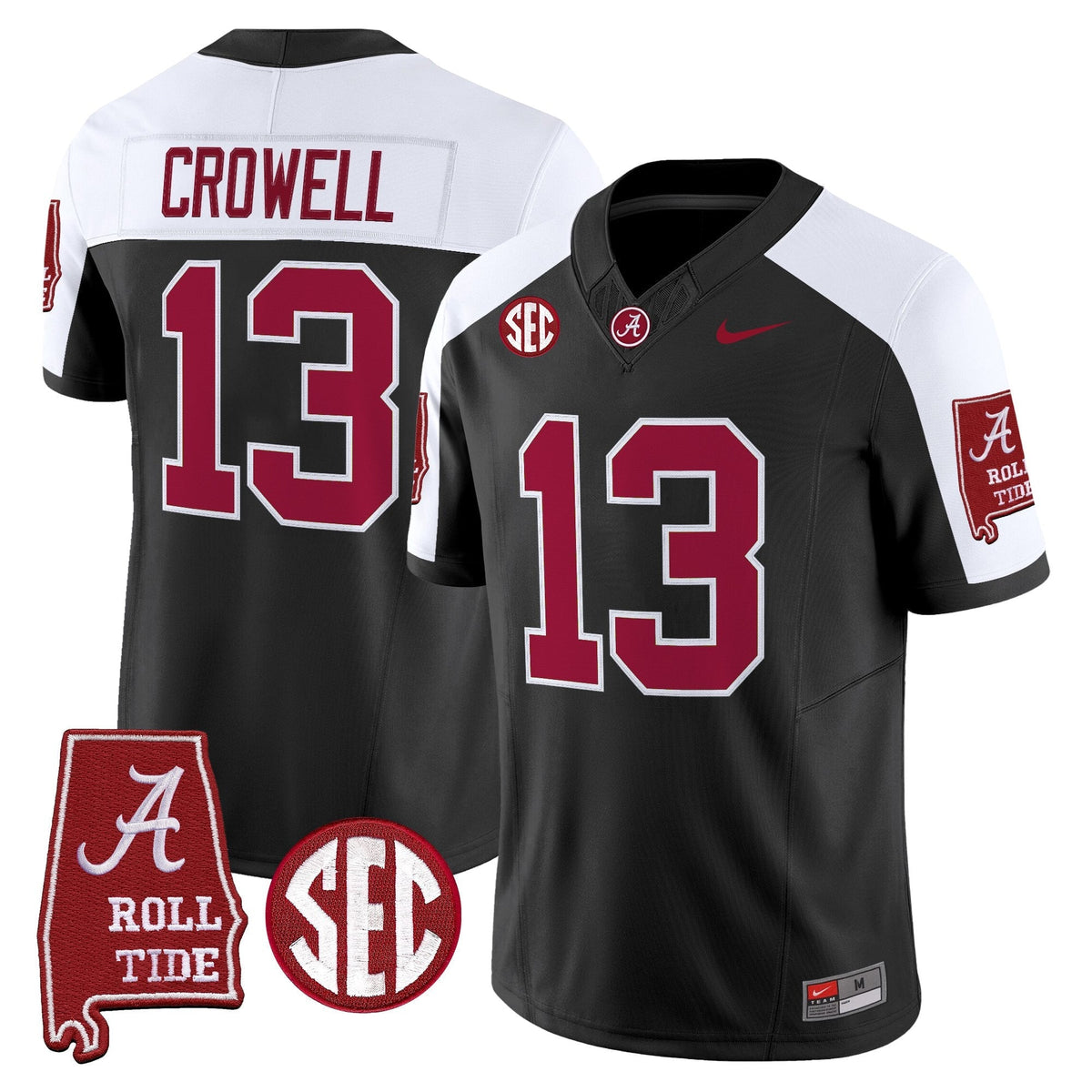 Alabama Crimson Tide 2026 Vapor Limited Jersey - Alabama Map - All Stitched