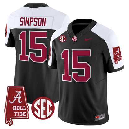 Alabama Crimson Tide 2026 Vapor Limited Jersey - Alabama Map - All Stitched