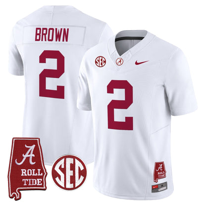 Alabama Crimson Tide 2026 Vapor Limited Jersey - Alabama Map - All Stitched