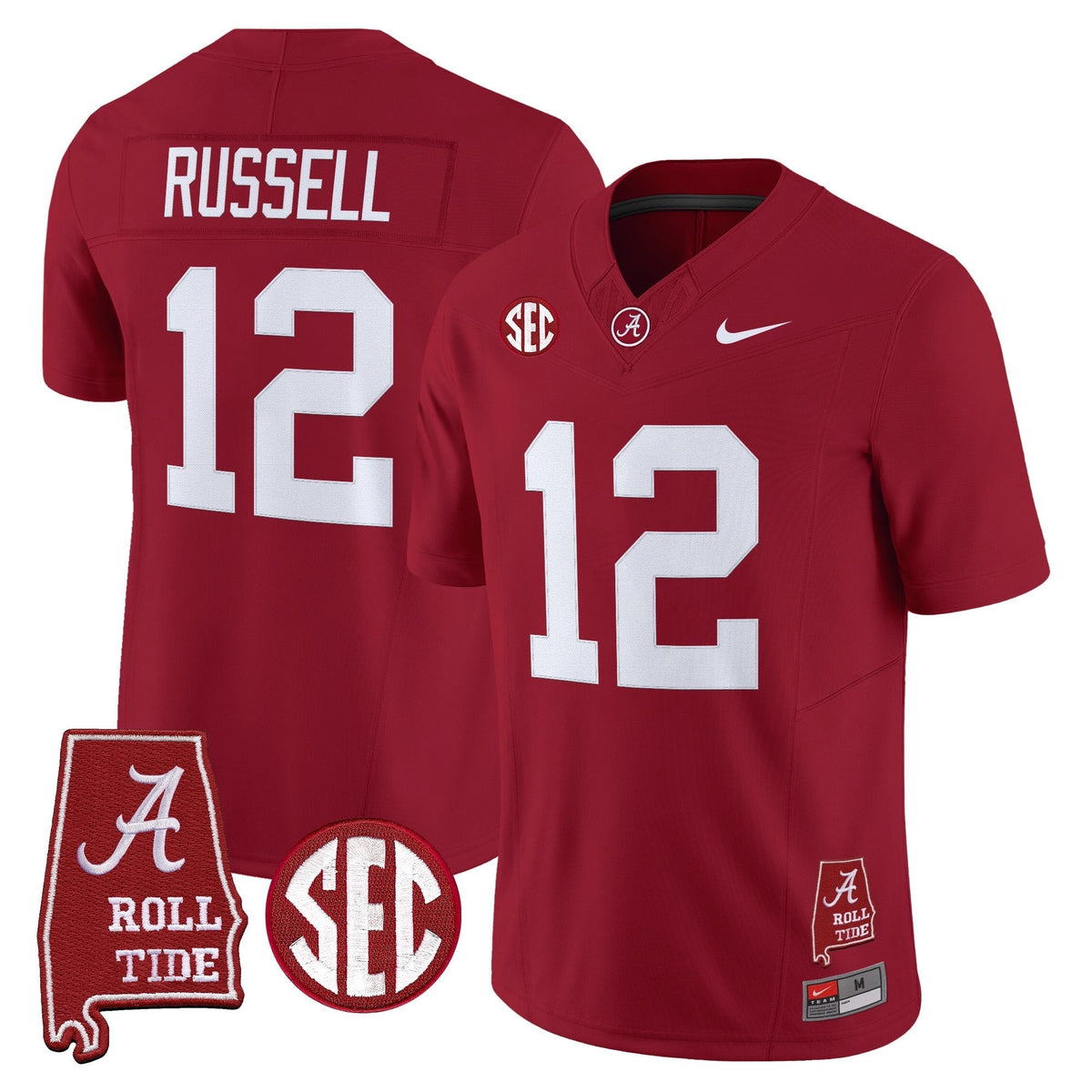 Alabama Crimson Tide 2026 Vapor Limited Jersey - Alabama Map - All Stitched