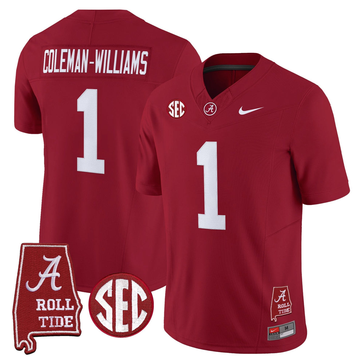Alabama Crimson Tide 2026 Vapor Limited Jersey - Alabama Map - All Stitched