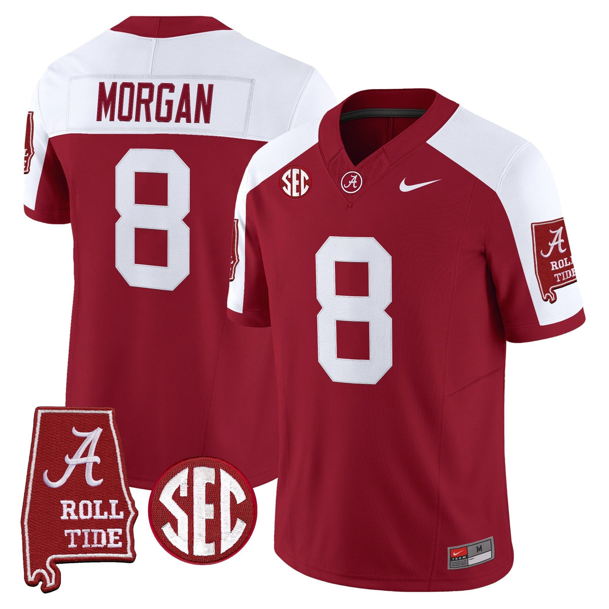 Alabama Crimson Tide 2026 Vapor Limited Jersey - Alabama Map - All Stitched