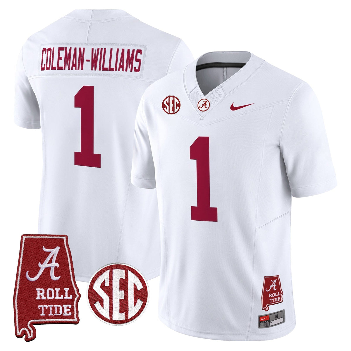 Alabama Crimson Tide 2026 Vapor Limited Jersey - Alabama Map - All Stitched