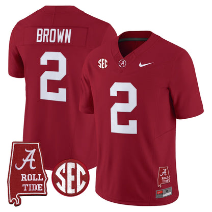 Alabama Crimson Tide 2026 Vapor Limited Jersey - Alabama Map - All Stitched