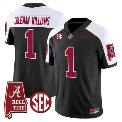 Alabama Crimson Tide 2026 Vapor Limited Jersey - Alabama Map - All Stitched