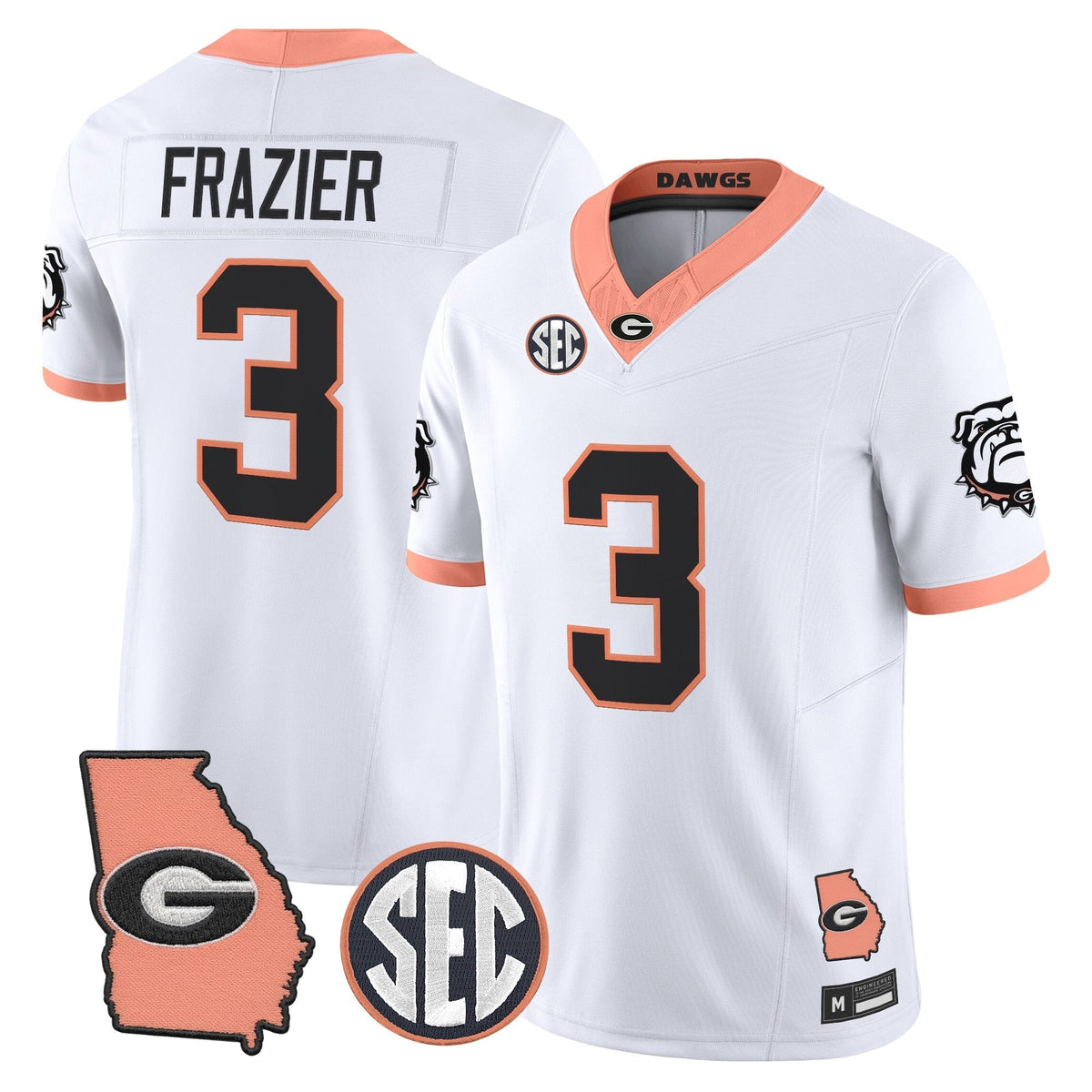 Men's Georgia Bulldogs The Big Peach Vapor Limited Jersey - Stitched