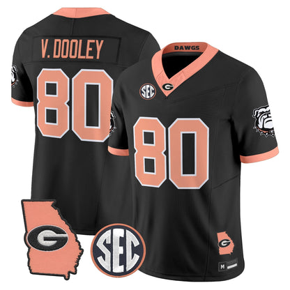 Men's Georgia Bulldogs The Big Peach Vapor Limited Jersey - Stitched