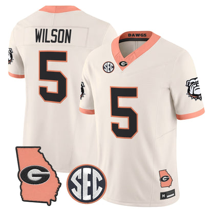 Men's Georgia Bulldogs The Big Peach Vapor Limited Jersey - Stitched