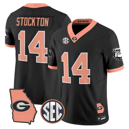 Men's Georgia Bulldogs The Big Peach Vapor Limited Jersey - Stitched